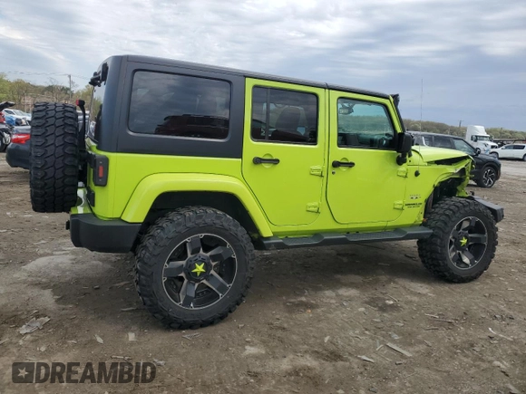 2017 Jeep Wrangler Unlimited Sahara z VIN 1C4BJWEGXHL511918, wystawiony jako Copart lot #52927595 z przebiegiem 83 624 mil mil oraz Szkoda całkowita • Salvage title. Historia ofert i sprzedaży dostępna na DreamBid. Obrazek 3.