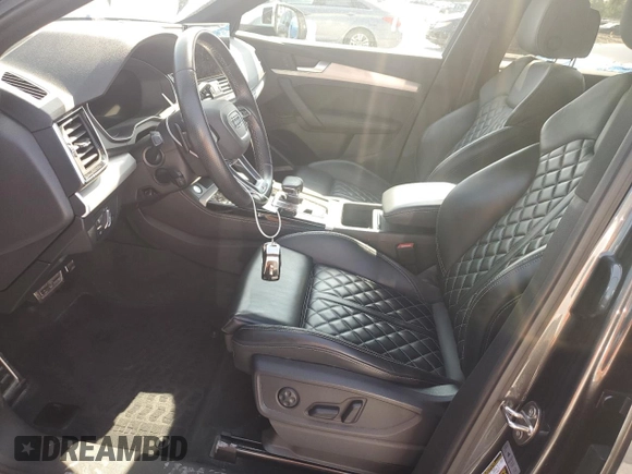 2021 Audi SQ5 Premium Plus with VIN WA1B4AFY1M2035067, listed as a Copart auction lot 55983255 with 60,302 mi miles and Clean Title. Bid and sale history available at DreamBid. Image 7.