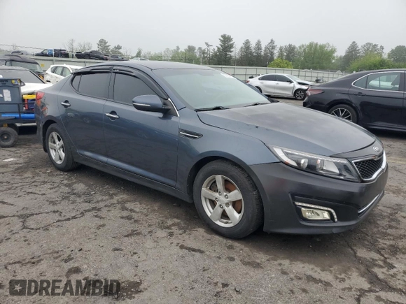 2015 Kia Optima LX z VIN KNAGM4A70F5554315, wystawiony jako Copart lot #57434125 z przebiegiem 109 200 mil mil oraz Czysty tytuł • Clean title. Historia ofert i sprzedaży dostępna na DreamBid. Obrazek 4.