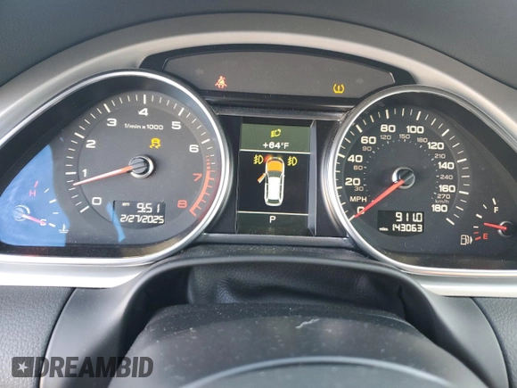 2013 Audi Q7 3.0T S line Prestige with VIN WA1DGAFE4DD006754, listed as a Copart auction lot 47100335 with 143,063 mi miles and Salvage Title. Bid and sale history available at carsss.com. Image 8.