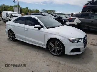 2017 Audi A3 Sedan Premium Plus with VIN WAUGUGFF2H1025363, listed as a Copart auction lot 48606583 with 80,103 mi miles and Salvage Title. Bid and sale history available at carsss.com. Image 4.