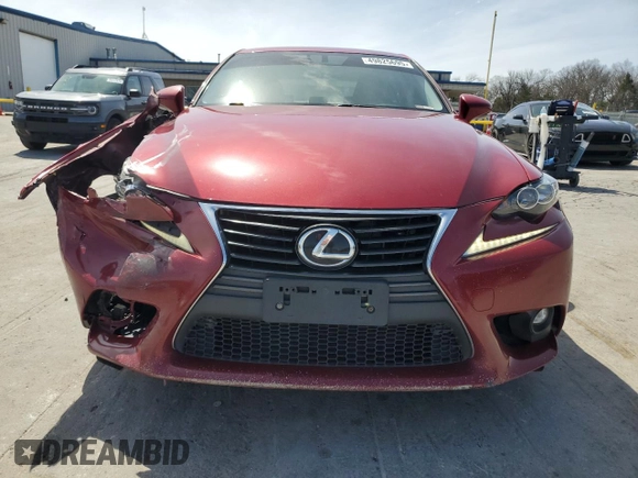 2015 Lexus IS 250 with VIN JTHCF1D2XF5017427, listed as a Copart auction lot 49825695 with 115,850 mi miles and Salvage Title. Bid and sale history available at DreamBid. Image 5.