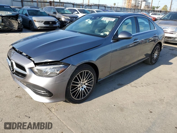 2025 Mercedes-Benz C 300 with VIN W1KAF4GB7SR251684, listed as a Copart auction lot 52391325 with 587 mi miles and Salvage Title. Bid and sale history available at DreamBid. Image 1.
