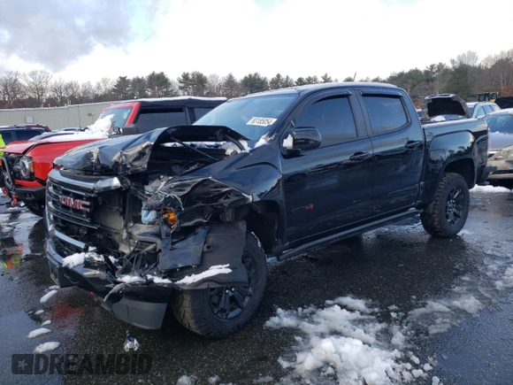 2022 GMC Canyon 4WD AT4 w/Leather with VIN 1GTG6FEN0N1297924, listed as a Copart auction lot 83185054 with 0 mi miles and Salvage Title. Bid and sale history available at carsss.com. Image 1.