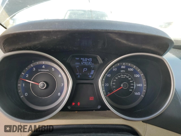 2013 Hyundai Elantra Limited with VIN KMHDH4AE6DU891000, listed as a Copart auction lot 48955665 with 129,030 mi miles and Salvage Title. Bid and sale history available at carsss.com. Image 9.
