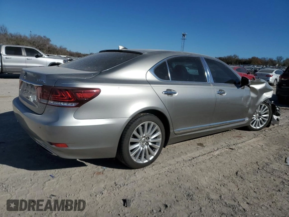 2017 Lexus LS 460 L with VIN JTHDL5EF2H5008214, listed as a Copart auction lot 81721354 with 87,923 mi miles and Salvage title. Bid and sale history available at DreamBid. Image 3.