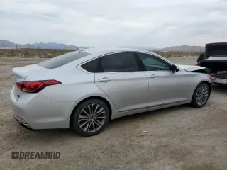 2017 Genesis G80 3.8L with VIN KMHGN4JE8HU209942, listed as a Copart auction lot 66025424 with 68,256 mi miles and Salvage Title. Bid and sale history available at carsss.com. Image 3.