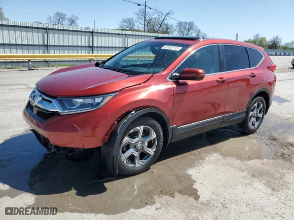 2018 Honda CR-V EX-L with VIN 5J6RW1H8XJL000863, listed as a Copart auction lot 52452115 with 51,293 mi miles and Salvage Title. Bid and sale history available at carsss.com. Image 1.