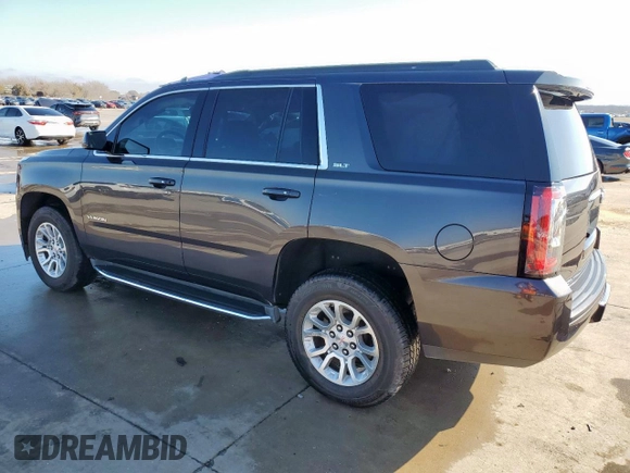 2017 GMC Yukon SLT with VIN 1GKS2BKC3HR122370, listed as a Copart auction lot 46254615 with 179,787 mi miles and Salvage Title. Bid and sale history available at carsss.com. Image 2.