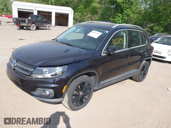 2012 Volkswagen Tiguan SEL with VIN WVGAV7AX5CW544968, listed as a IAAI auction lot 42212952 with 172,758 mi miles and . Bid and sale history available at DreamBid. Image 2.