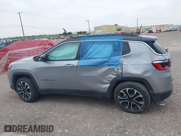 2023 Jeep Compass (RED) Edition with VIN 3C4NJDCN4PT524802, listed as a IAAI auction lot 42424455 with 51,166 mi miles and . Bid and sale history available at DreamBid. Image 14.