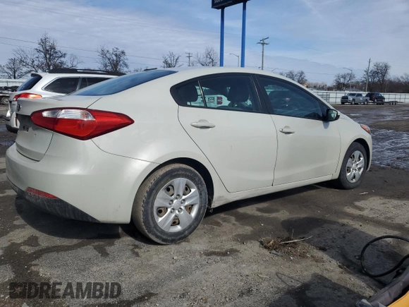 2015 Kia Forte LX with VIN KNAFK4A64F5324186, listed as a Copart auction lot 46888275 with 121,350 mi miles and Salvage Title. Bid and sale history available at carsss.com. Image 3.