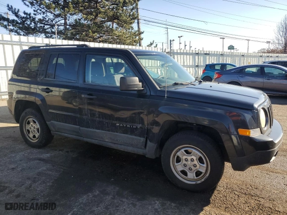 2011 Jeep Patriot Sport with VIN 1J4NF1GBXBD187724, listed as a Copart auction lot 47008565 with 176,820 mi miles and Salvage Title. Bid and sale history available at carsss.com. Image 4.