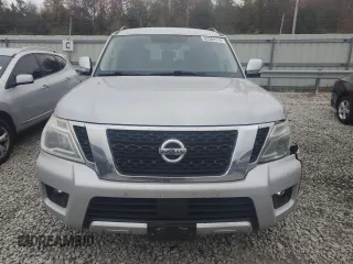 2018 Nissan Armada SL with VIN JN8AY2NC5J9550033, listed as a Copart auction lot 82569174 with 187,516 mi miles and Salvage Title. Bid and sale history available at carsss.com. Image 5.