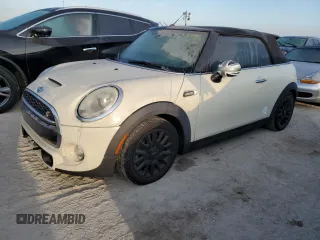 2017 MINI Convertible Cooper S with VIN WMWWG9C31H3A92830, listed as a Copart auction lot 76291984 with 0 mi miles and Salvage Title. Bid and sale history available at carsss.com. Image 1.