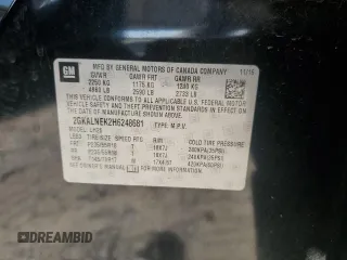 2017 GMC Terrain SLE z VIN 2GKALNEK2H6248681, wystawiony jako Copart lot #53831635 z przebiegiem 106 315 mil mil oraz Szkoda całkowita • Salvage title. Historia ofert i sprzedaży dostępna na DreamBid. Obrazek 12.