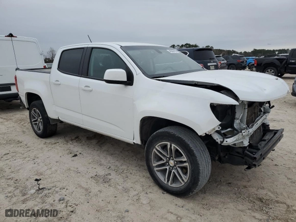 2022 Chevrolet Colorado 2WD Work Truck with VIN 1GCGSBEN9N1150506, listed as a Copart auction lot 46580195 with 43,610 mi miles and Salvage Title. Bid and sale history available at carsss.com. Image 4.