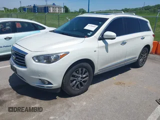 2015 Infiniti QX60 with VIN 5N1AL0MM2FC540784, listed as a IAAI auction lot 42226443 with 108,638 mi miles and . Bid and sale history available at DreamBid. Image 2.