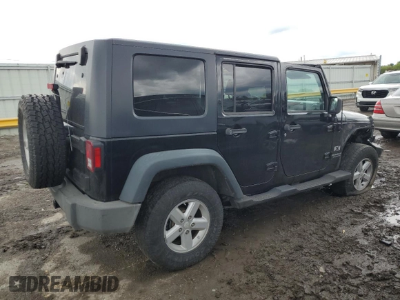 2008 Jeep Wrangler Unlimited X with VIN 1J4GA391X8L528349, listed as a Copart auction lot 57086935 with 134,061 mi miles and Salvage title. Bid and sale history available at DreamBid. Image 3.