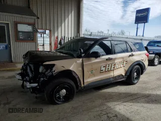 2021 Ford Police Interceptor Utility z VIN 1FM5K8AW6MNA10716, wystawiony jako Copart lot #51613905 z przebiegiem Nie podano mil oraz Szkody całkowita. Historia ofert i sprzedaży dostępna na DreamBid. Obrazek 1.