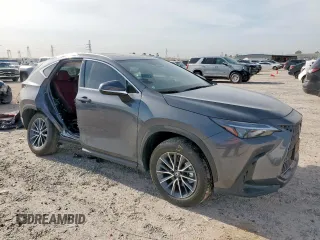 2025 Lexus NX 350h Premium with VIN 2T2GKCEZ8SC052708, listed as a Copart auction lot 66940845 with 1,186 mi miles and Salvage title. Bid and sale history available at DreamBid. Image 4.
