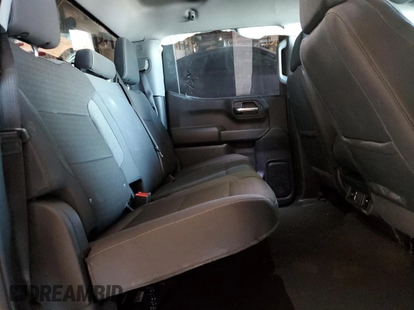 2024 Chevrolet Silverado 1500 Custom with VIN 1GCPDBEK7RZ296362, listed as a Copart auction lot 50384335 with 21,555 mi miles and Salvage Title. Bid and sale history available at DreamBid. Image 10.