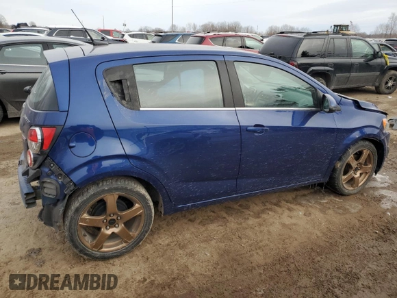 2013 Chevrolet Sonic LT with VIN 1G1JC6SB2D4158666, listed as a Copart auction lot 88226915 with 62,213 mi miles and Clean Title. Bid and sale history available at carsss.com. Image 3.