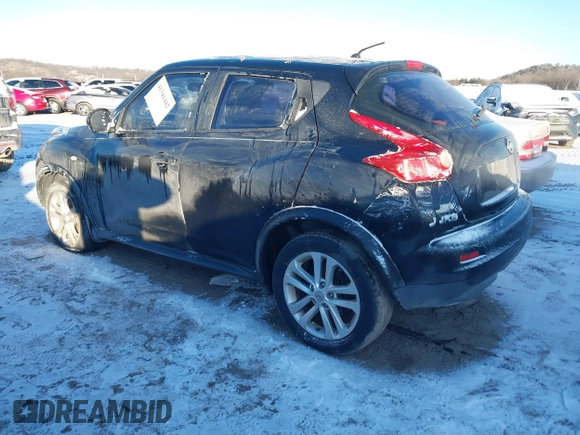 2013 Nissan Juke S with VIN JN8AF5MR8DT209858, listed as a IAAI auction lot 41341442 with 125,367 mi miles. Bid and sale history available at carsss.com. Image 3.