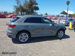 2021 Audi Q3 S line Premium with VIN WA1DECF30M1034147, listed as a IAAI auction lot 41809344 with 25,120 mi miles. Bid and sale history available at carsss.com. Image 14.