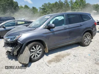 2021 Honda Pilot EX-L with VIN 5FNYF6H55MB087972, listed as a Copart auction lot 61844695 with 120,302 mi miles and Salvage title. Bid and sale history available at DreamBid. Image 1.