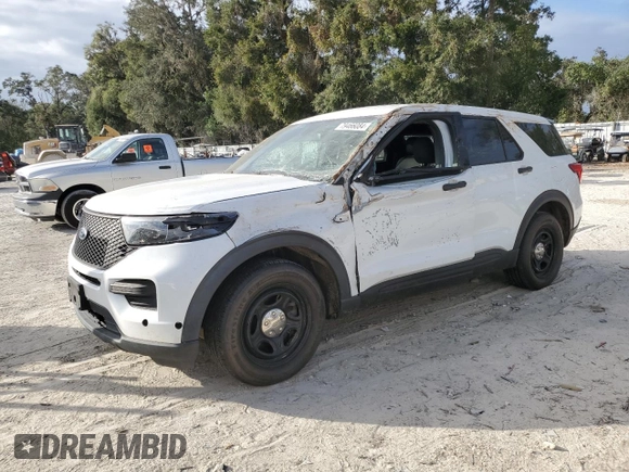 2020 Ford Police Interceptor Utility z VIN 1FM5K8AB1LGD18814, wystawiony jako Copart lot #79466084 z przebiegiem Nie podano mil oraz Nie do naprawy • Non repairable. Historia ofert i sprzedaży dostępna na DreamBid. Obrazek 1.