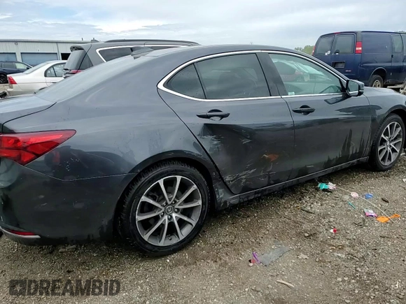 2015 Acura TLX Technology with VIN 19UUB3F57FA008214, listed as a Copart auction lot 58093535 with 106,741 mi miles and Salvage title. Bid and sale history available at DreamBid. Image 13.