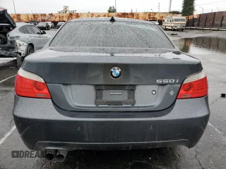 2008 BMW 5 Series 550i with VIN WBANW53548CT49453, listed as a Copart auction lot 45350325 with 117,593 mi miles and Salvage Title. Bid and sale history available at carsss.com. Image 6.