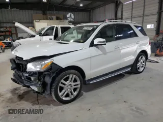 2015 Mercedes-Benz M with VIN 4JGDA5HB7FA510670, listed as a Copart auction lot 50755055 with 104,202 mi miles and Salvage Title. Bid and sale history available at carsss.com. Image 1.