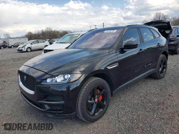 2017 Jaguar F-Pace 20d Premium with VIN SADCJ2BNXHA091982, listed as a Copart auction lot 53438735 with 117,299 mi miles and Clean Title. Bid and sale history available at DreamBid. Image 1.