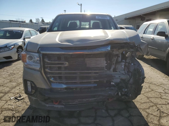 2022 GMC Canyon 4WD AT4 w/Leather with VIN 1GTG6FEN2N1157017, listed as a Copart auction lot 42788605 with 32,317 mi miles and Salvage Title. Bid and sale history available at carsss.com. Image 5.