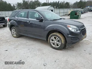 2016 Chevrolet Equinox LS with VIN 2GNALBEK6G6308672, listed as a Copart auction lot 45748275 with 113,115 mi miles and Salvage Title. Bid and sale history available at DreamBid. Image 4.