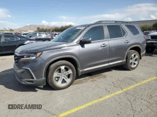 2023 Honda Pilot EX-L with VIN 5FNYG1H48PB015692, listed as a Copart auction lot 51450625 with 24,088 mi miles and Salvage title. Bid and sale history available at DreamBid. Image 1.