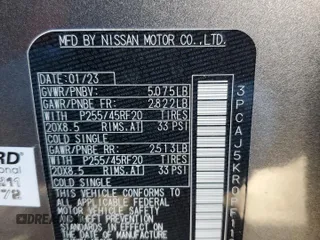 2023 Infiniti QX55 Essential with VIN 3PCAJ5KR0PF112240, listed as a Copart auction lot 87691025 with 18,480 mi miles and Salvage title. Bid and sale history available at DreamBid. Image 14.