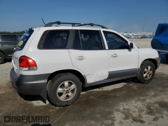 2006 Hyundai Santa Fe GLS with VIN KM8SC13D76U099613, listed as a Copart auction lot 52783575 with 194,819 mi miles and Salvage Title. Bid and sale history available at carsss.com. Image 3.