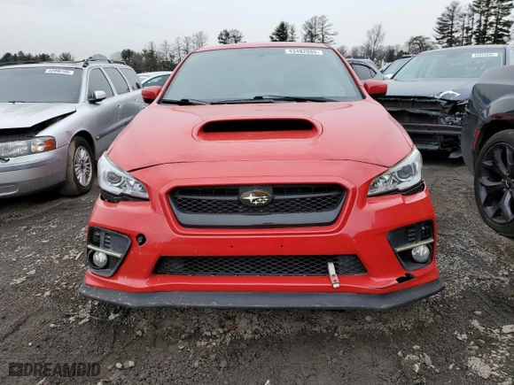 2017 Subaru WRX Premium with VIN JF1VA1E62H9813195, listed as a Copart auction lot 43482085 with 113,445 mi miles and Salvage Title. Bid and sale history available at carsss.com. Image 5.
