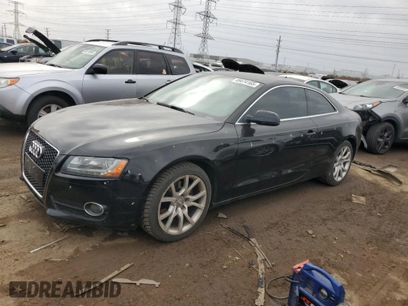 2012 Audi A5 2.0T Premium Plus with VIN WAULFAFR7CA001522, listed as a Copart auction lot 49474165 with 126,203 mi miles and Salvage Title. Bid and sale history available at carsss.com. Image 1.