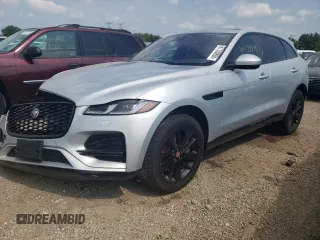 2021 Jaguar F-Pace S with VIN SADCJ2EU0MA684036, listed as a Copart auction lot 61138894 with 33,818 mi miles and Salvage title. Bid and sale history available at DreamBid. Image 1.