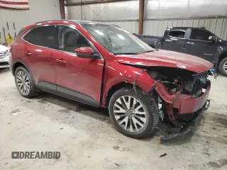 2020 Ford Escape Titanium with VIN 1FMCU9J97LUA00654, listed as a Copart auction lot 83695954 with 44,974 mi miles and Salvage title. Bid and sale history available at DreamBid. Image 4.
