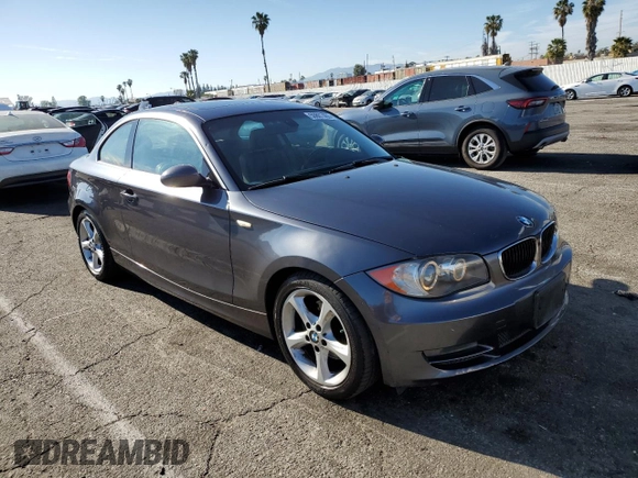 2008 BMW 1 Series 128i with VIN WBAUP93588VF47802, listed as a Copart auction lot 50807405 with 108,162 mi miles and Clean title. Bid and sale history available at DreamBid. Image 4.