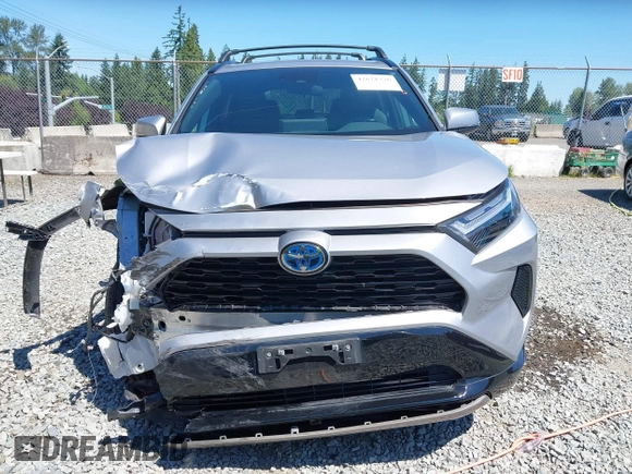 2022 Toyota RAV4 Hybrid SE with VIN 4T3T6RFV7NU100943, listed as a IAAI auction lot 42621376 with 22,543 mi miles and . Bid and sale history available at DreamBid. Image 13.