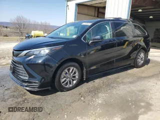 2024 Toyota Sienna LE with VIN 5TDBRKEC3RS187385, listed as a Copart auction lot 47898655 with 43,309 mi miles and Salvage Title. Bid and sale history available at carsss.com. Image 1.