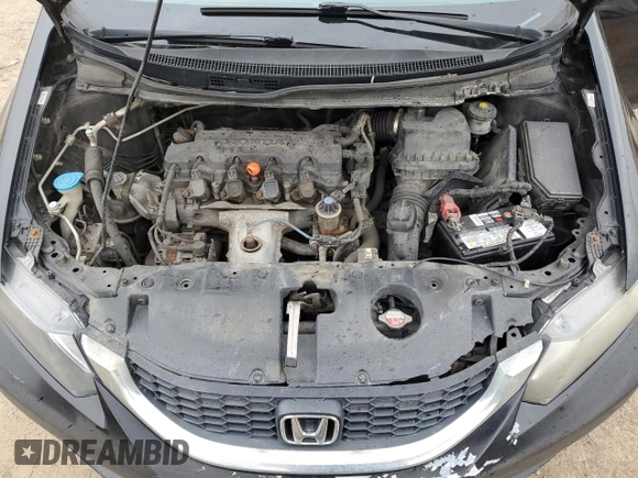 2013 Honda Civic LX with VIN 2HGFB2F52DH036262, listed as a Copart auction lot 46416555 with 285,113 mi miles and Clean Title. Bid and sale history available at DreamBid. Image 11.