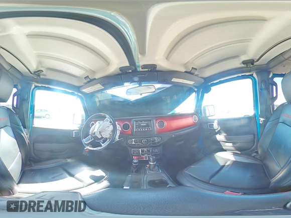 2021 Jeep Wrangler Unlimited Rubicon with VIN 1C4HJXFN0MW657623, listed as a Copart auction lot 46234085 with 32,709 mi miles and Salvage Title. Bid and sale history available at DreamBid. Image 16.