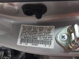 2015 Honda Civic EX with VIN 19XFB2F85FE008656, listed as a IAAI auction lot 41788066 with 75,626 mi miles and . Bid and sale history available at DreamBid. Image 9.